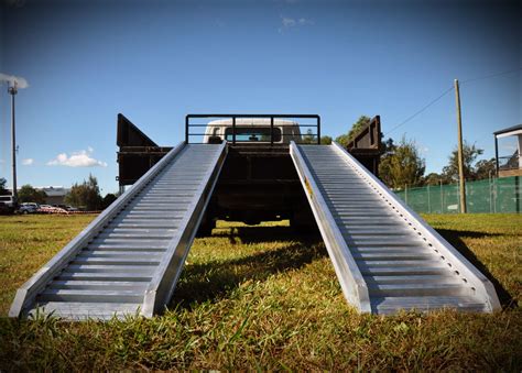 mini digger ramps for sale|aluminum skid steer ramps.